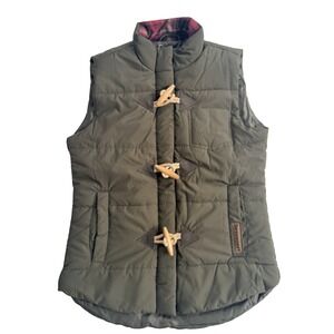 Legendary Whitetails Women's Puffer Vest XS Military Green Quilted Outdoor Gear